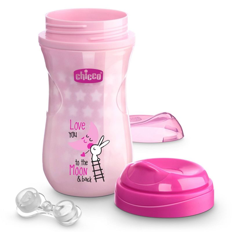 Chicco Glow in The Dark Sippy Cup 12M+ - Pink 9oz, 4 of 8