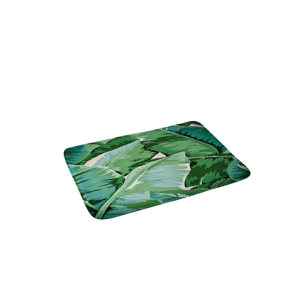 Photos - Bath Mat Gale Switzer Banana Leaf Grandeur Bath Rug Green - Deny Designs: Modern Mi