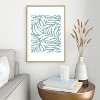 Heather Dutton Flowing Leaves Seafoam Metal Framed Art Print - Deny Desings - 2 of 3
