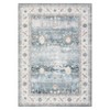 Vintage Area Rugs for Living Room Floral Boho Rug Non-Slip Low Pile Indoor Carpet for Bedroom Home Decor - 3 of 4