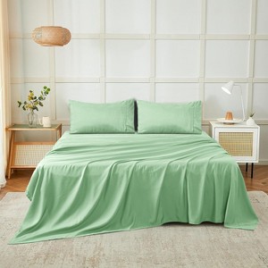 4 Piece Sheet Set Ultra Soft, Easy Care Hotel Collection Sheet 16 Inches Deep Pocket Sheets - Cotton Passion - 1 of 4