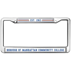 Borough of Manhattan Community College Full Size Standard License Plate Metal Frame - 1 of 4