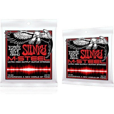 Ernie Ball 2915 M-Steel Skinny Top Heavy Bottom Electric Guitar Strings 2-Pack