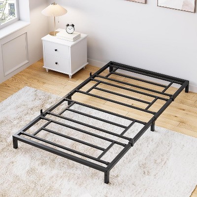 14 Inch Twin Bed Frame No Box Spring Needed, Heavy Duty Metal Platform Bed Frame Twin Size for Bedroom Easy Assembly, Noise Free, Black, Tiwn