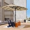SEVOBAL Patio Umbrellas Outdoor Market Extra Large, Crank Handle for Deck, Lawn, Backyard, Sun Shade - 3 of 4