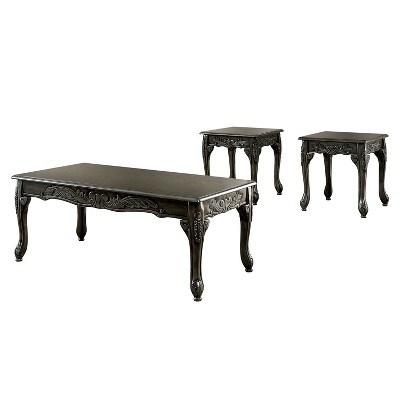 3pc Umbarger Occasional Table Set Gray - HOMES: Inside + Out