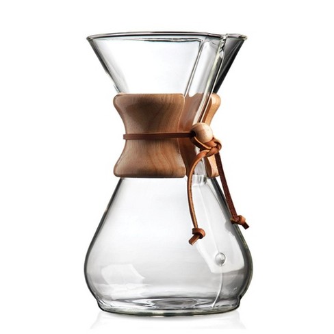 8 Cup Glass Pour Over Coffee Maker (#PO108-BL)