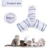 FAAYFIAN 3-Way Cat Tunnel with Crinkle Paper & Hanging Toy ¨C Foldable Play Tube for Indoor Cats, Kittens & Small Pets - 3 of 4