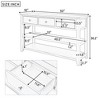 Console Table with Drawers and Open Shelves for Living Room or Hallway - 3 of 4