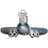 Old World Christmas Blown Glass Ornament for Christmas Tree, Airplane - 2 of 4