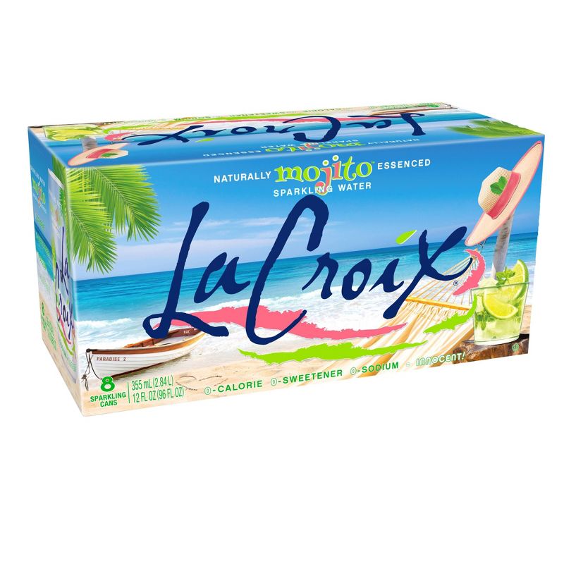 LaCroix Mojito Sparkling Water - 8pk/12 fl oz Cans, 1 of 8