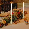 Lumabase 2ct Battery Operated 3D Wick Taper Candles with Metal Holders - 2 of 3