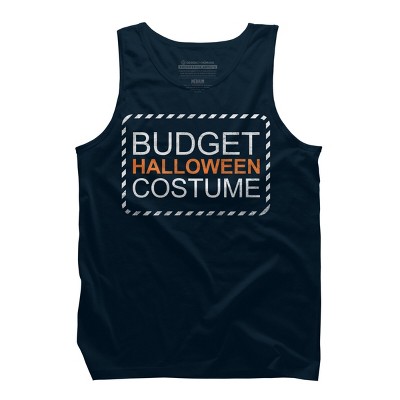 Men's Design By Humans Budget Halloween By rock3tman Tank Top