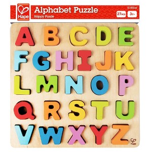 Hape Wooden Alphabet Educational Learning Puzzle for Kids Ages 3+ - 1 of 4