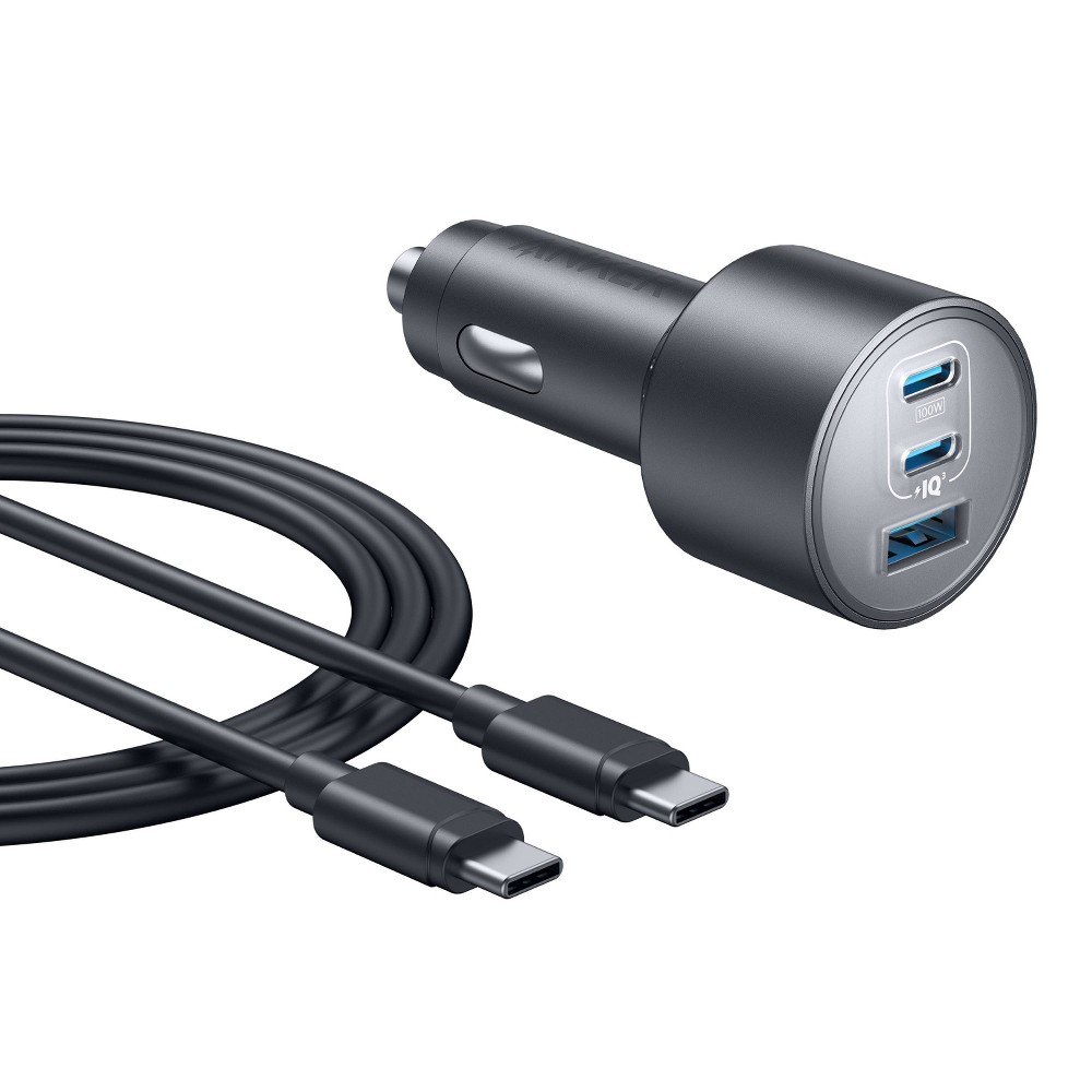 Anker Nano 167.5W Car Charger with 3 ports