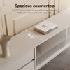 Luck Live Off-white TV cabinet with four storage compartments and double drawers - 4 of 4