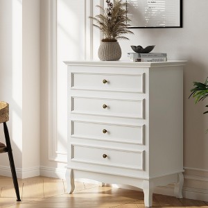Heynemo  4 Drawer Dresser, Large Storage Chest with Ball Bearing Slide, Ideal for Bedroom, Living Room, Hallway, Entryway - 1 of 4
