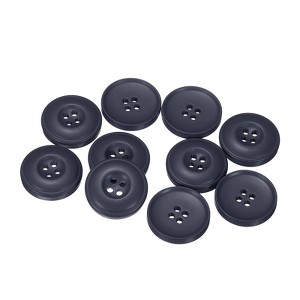 Unique Bargains Resin DIY Craft Flat 4-Hole Sewing Buttons 10 Pcs - 1 of 4