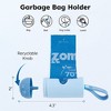ZOMISIA Dog Poop Bags Rolls - Black-Lined Lavender Dog Waste Bags with Holder, Extra Thick 100% Leakproof, 70% Recycled GRS Certified - 4 of 4