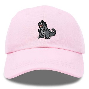 Dalix Giant Lizard Zilla Embroidered Cotton Dad Hat Baseball Cap Adjustable Glow in the Dark Mens - 1 of 4