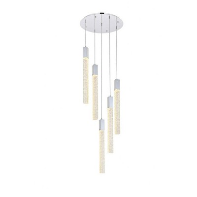 Elegant Lighting Weston 5 - Light Pendant in  Chrome