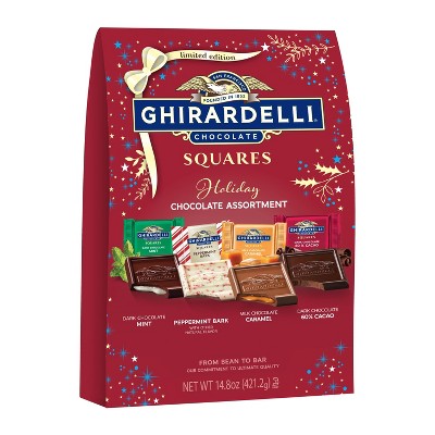 Ghirardelli Holiday Limited Edition Squares Assorted XL Bag - 14.8oz