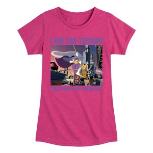 Girls' - Disney - Darkwing Duck Fitted Short Sleeve Graphic T-Shirt - 1 of 4