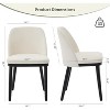 Nasitip Upholstered Dining Chairs Set, Modern Kitchen Chairs with Thick Cushions, Dining Room Chair with Wood Legs for Dining Room Kitchen Restaurant - 3 of 4