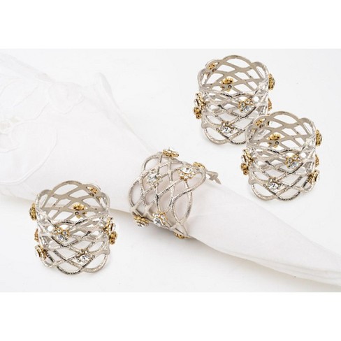 Jeweled hot sale napkin rings