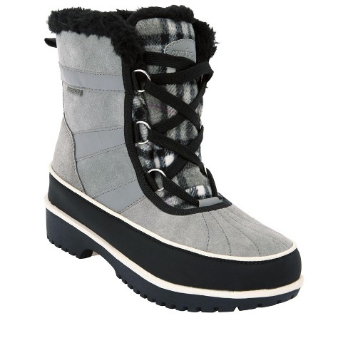 Womens wide winter snow hot sale boots