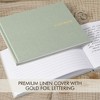 Linen Wedding Guest Book - Elegant Guestbook for Sign-In & Polaroid Photos - Perfect for Weddings or Baby Showers - 3 of 4