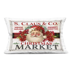 Stupell Industries Holiday Christmas Market Indoor Pillow, 14 x 20 - 1 of 3