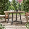 Greemotion 50.5" Lyon 3-in-1 Round Outdoor Convertible Dining Table: UV-Protected, Chess Board, Gray Frame - 2 of 4