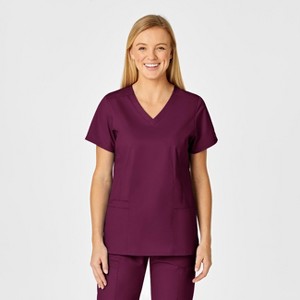Wink WonderWORK Women's Shaped V-Neck Scrub Top - 1 of 4