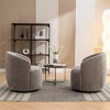 360° Swivel Barrel Accent Chair, Upholstered Lounge Club Armchair for Living Room or Bedroom – Maison Boucle - 2 of 4