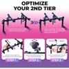 Liquid Stands Dual Piano Keyboard Stand w/ 2nd Tier Adjustable Arms - Z Style Piano Stand, Portable 2 Tier Sturdy Stand for 54 61 88 Key Piano & Synth - 4 of 4