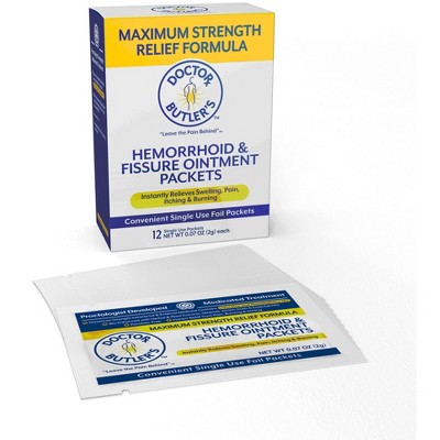 Hemorrhoid and Fissure Ointment To-Go Packets, 12 Count