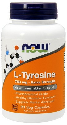 L-Tyrosine 750 mg by Now Foods  -  90 Capsule