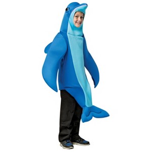 Imposta Costumes Kids' Dolphin Costume Bodysuit Blue One Size - 1 of 1