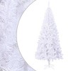 vidaXL Christmas Tree Decoration Artificial Xmas Tree with Stand Branches - White 8 x 4 ft - 2 of 4