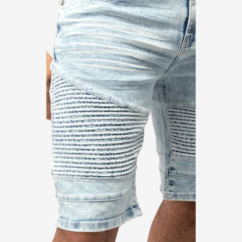 X RAY Jeans Mens Denim Jean Shorts Slim Fit Stretch Casual Knee Legth Hem 12" Inseam, 4 of 6