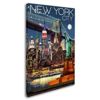 Trademark Fine Art -Lantern Press 'New York' Canvas Art
