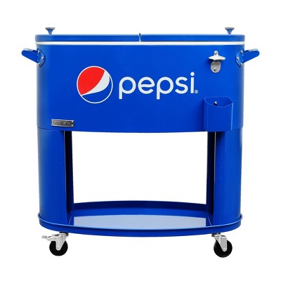 Permasteel 80qt Pepsi Oval Sporty Outdoor Cooler Cart : Target