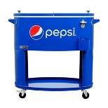 Permasteel 80qt Pepsi Oval Sporty Outdoor Cooler Cart