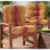 Kensington Garden 2pc 21"x21" Outdoor Seat and Back Cushion Set - 2 of 4