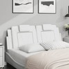 vidaXL Headboard Cushion White 59.8" Faux Leather - 3 of 4