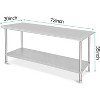 Stainless Steel Work Table, NSF Commercial Grade, Adjustable Shelf, Silver - 3 of 4