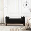 NicBex Elegant Upholstered Bench,Modern Ottoman with Wood Legs & Bolster Pillows for Living Room,Entryway - 2 of 4