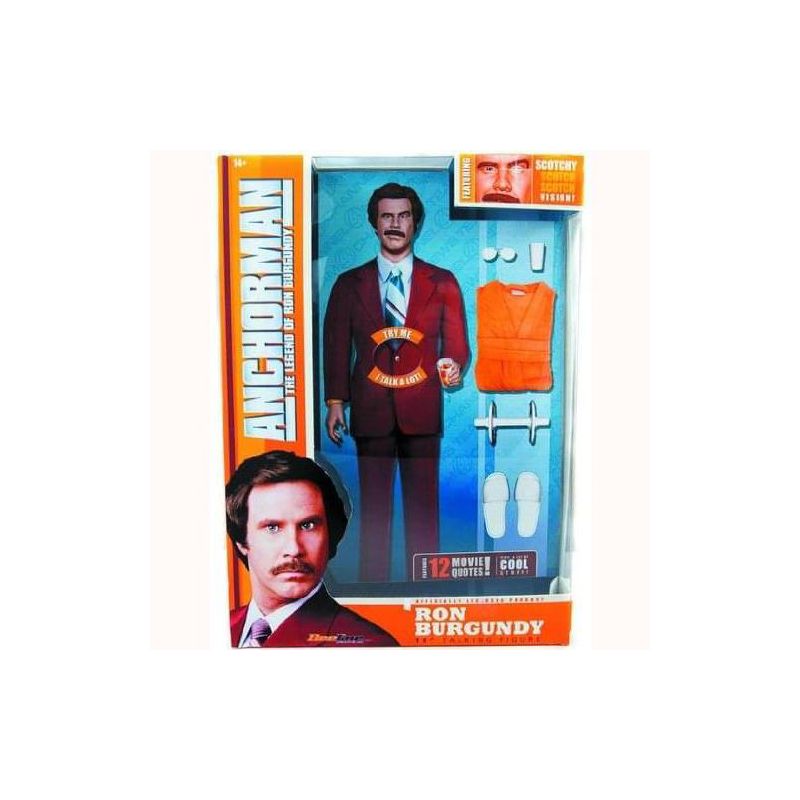 Seven20 Anchorman 13" Talking Action Figure: Ron Burgundy, 2 of 3