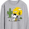 Men's - Peanuts - Snoopy and Woodstock Long Sleeve Graphic T-Shirt - 2 of 4
